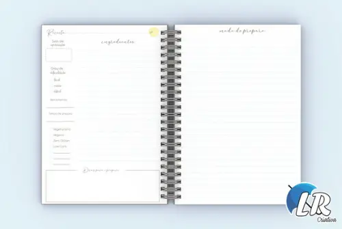 Caderno de receitas