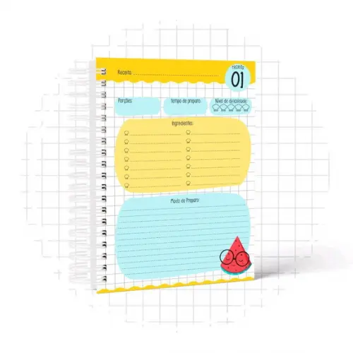 Caderno de receitas do bebê