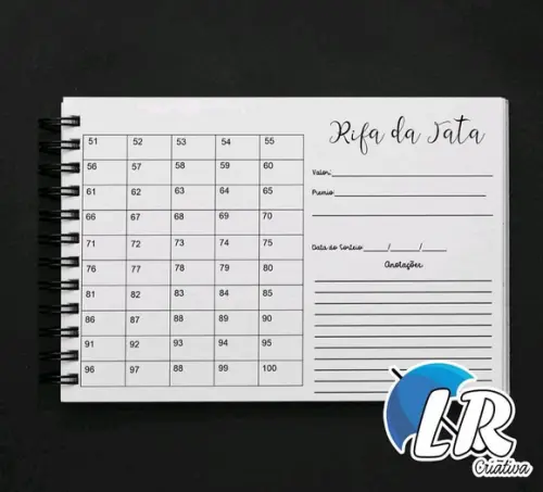 Caderno de rifas