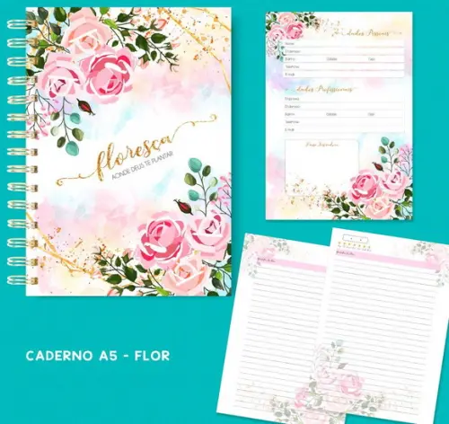 Caderno Floresça