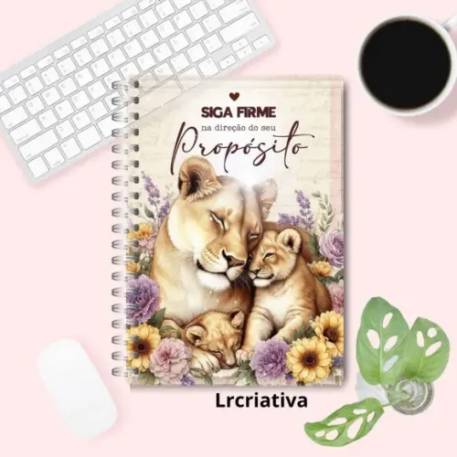 Caderno Pautado Siga em Firme na Direção do Seu Propósito