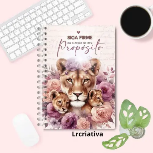 Caderno Pautado Siga em Firme na Direção do Seu Propósito