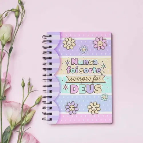 Caderno Pautado Versículo Fofo
