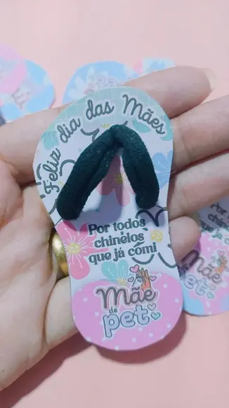 Chinelinho com Xuxinha Mãe de Pet
