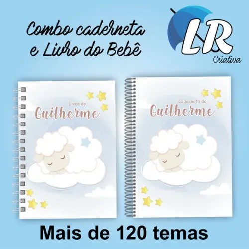 Combo Livro do Bebê e Caderneta de Saúde Básica para Menino