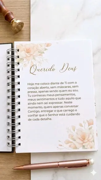 Devocional Cartas para Deus Capa Dura Personalizada