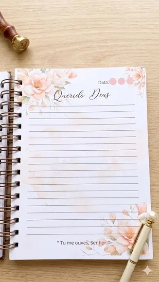 Devocional Cartas para Deus Capa Dura Personalizada