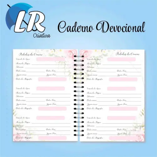 Diário Devocional (Caderno de Orações)