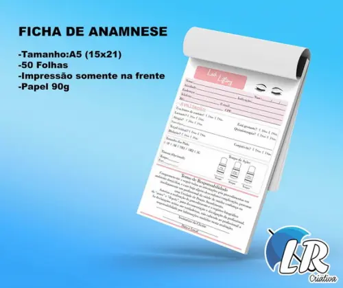 Ficha de Anamnese Lash Lifting