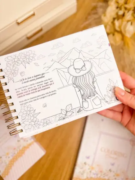 Livro de Colorir Cristão ou com Frases Motivacionais