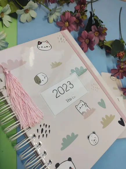 Planner Cute 2023 com Abas na Divisórias