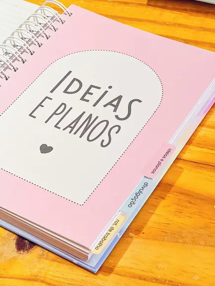 Planner Emprensa Candy Com Abas Na Divisórias