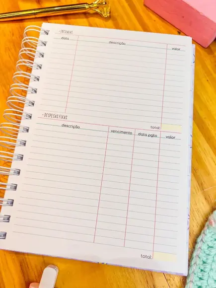 Planner financeiro Candy