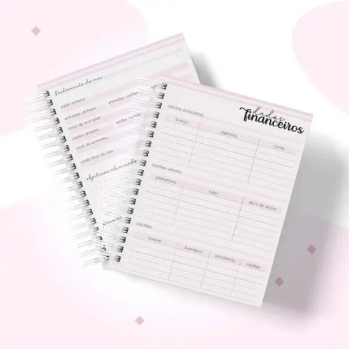 Planner financeiro para empresa Feminino