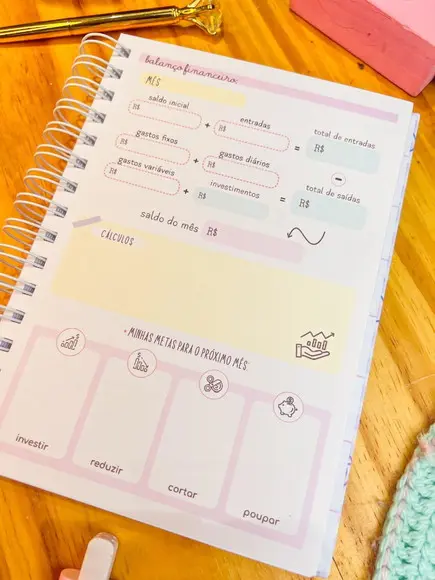 Planner financeiro Candy
