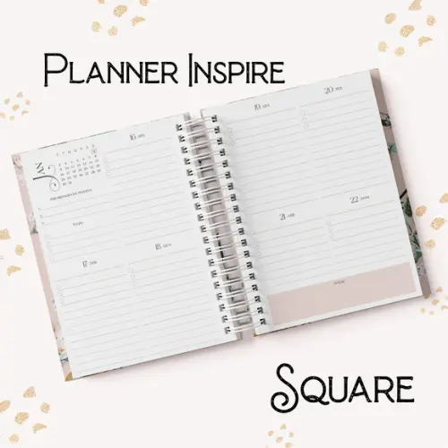 Planner Inspire com Abas na Divisórias 2024