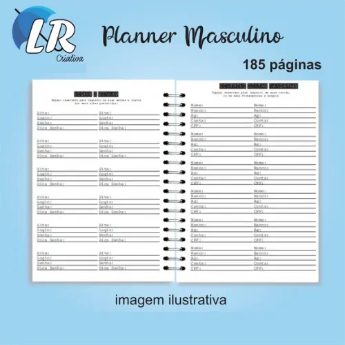 Planner Masculino Permanente
