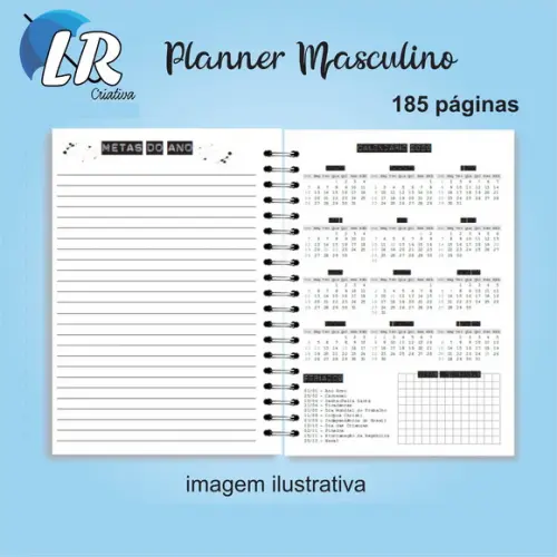 Planner Masculino Permanente