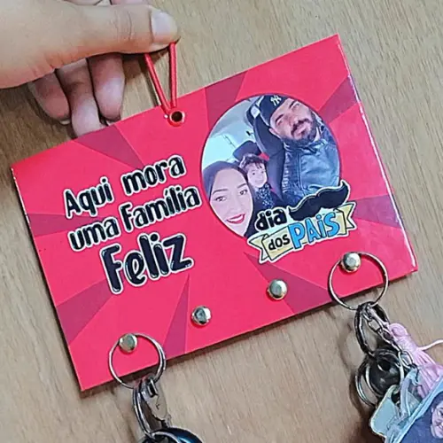 Porta Chaves Personalizado Dia dos Pais