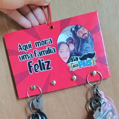 Porta Chaves Personalizado Dia dos Pais