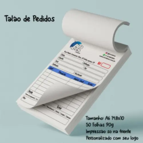 Talão de pedidos A6 15x21