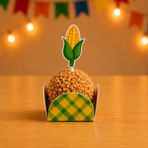 Kit Festa Junina Personalizado Completo 🌽✨ | Topo de Bolo + 