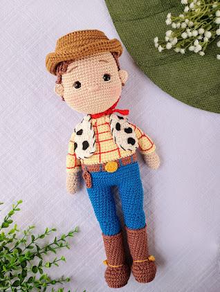 Boneco Woody Toy Story Amigurumi