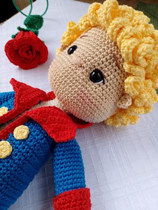Boneco Pequeno Príncipe Amigurumi