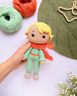 Boneco Pequeno Príncipe Amigurumi