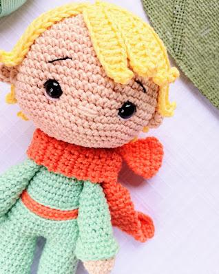 Boneco Pequeno Príncipe Amigurumi