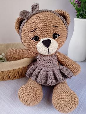 Ursa de Crochê Amigurumi
