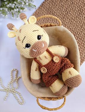 Girafa de Crochê Amigurumi