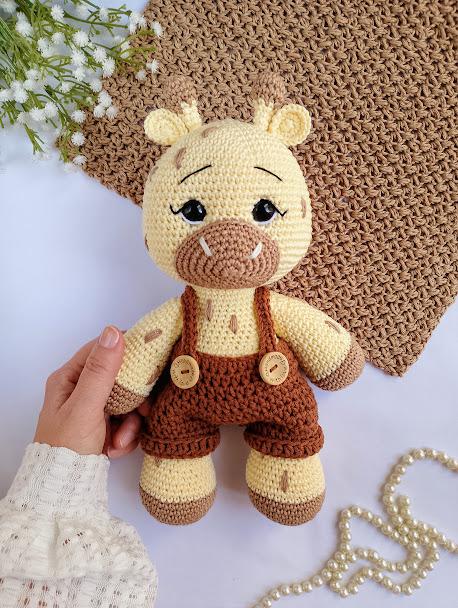 Girafa de Crochê Amigurumi