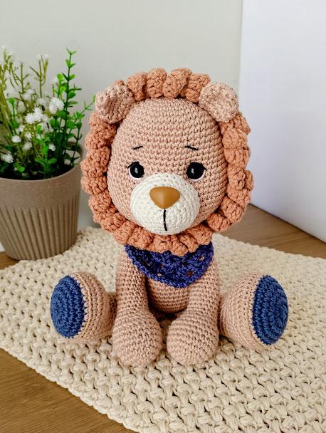 Leão de Crochê Amigurumi