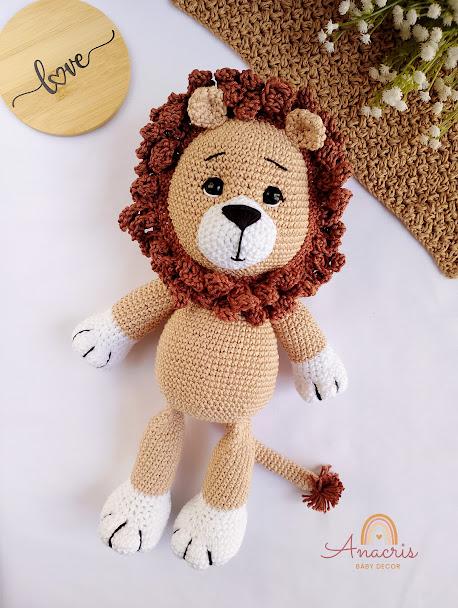 Leão de Crochê Amigurumi