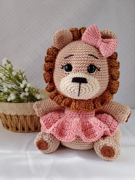 Leão de Crochê Amigurumi