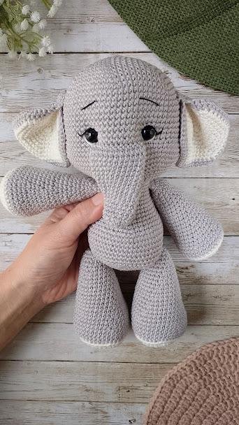 Elefante de Crochê Amigurumi