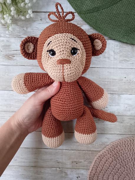 Macaco de Crochê Amigurumi