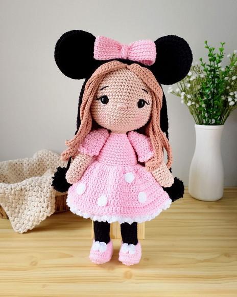Boneca Minnie Amigurumi