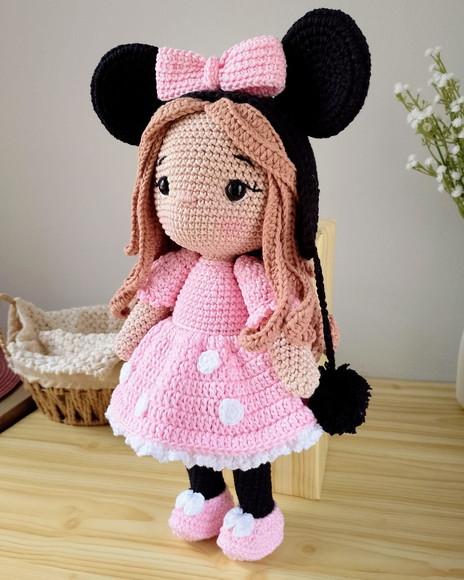 Boneca Minnie Amigurumi
