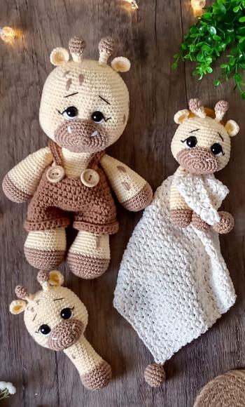 Kit Girafa de Crochê Amigurumi