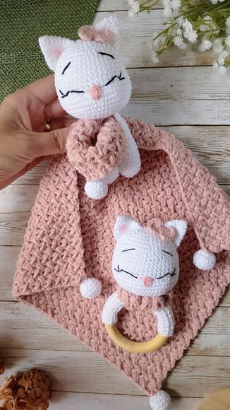 Kit Gatinha Amigurumi Crochê
