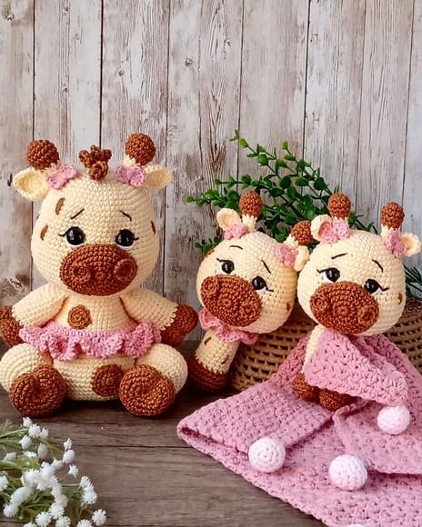 Kit Girafa Amigurumi Crochê