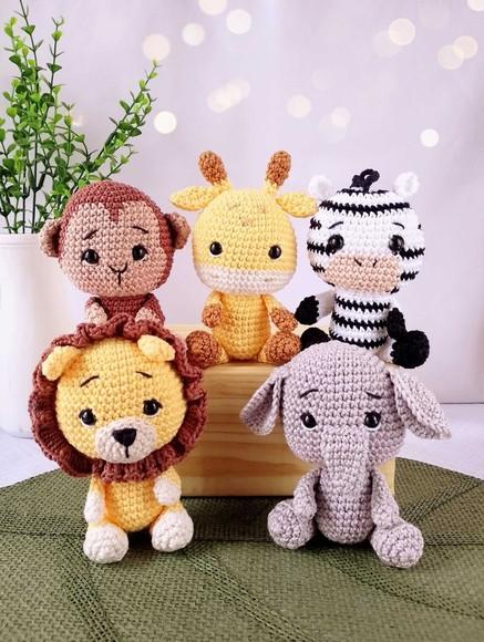Kit Mini Safari Amigurumi