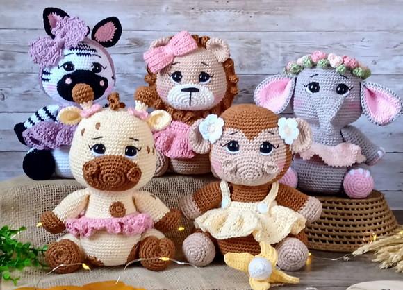 Kit Safari Amigurumi