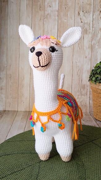 Lhama de Crochê Amigurumi