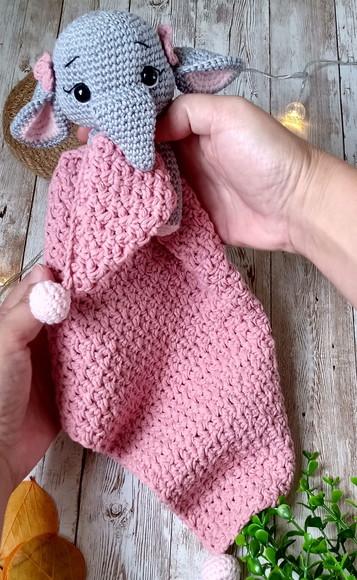 Naninha Elefante Amigurumi Crochê