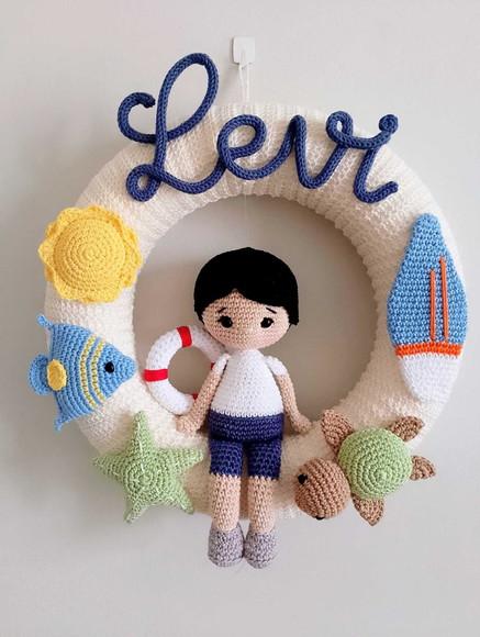 Porta Maternidade Amigurumi Personalizado