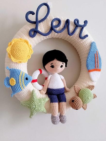 Porta Maternidade Amigurumi Personalizado