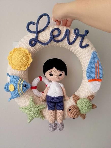Porta Maternidade Amigurumi Personalizado